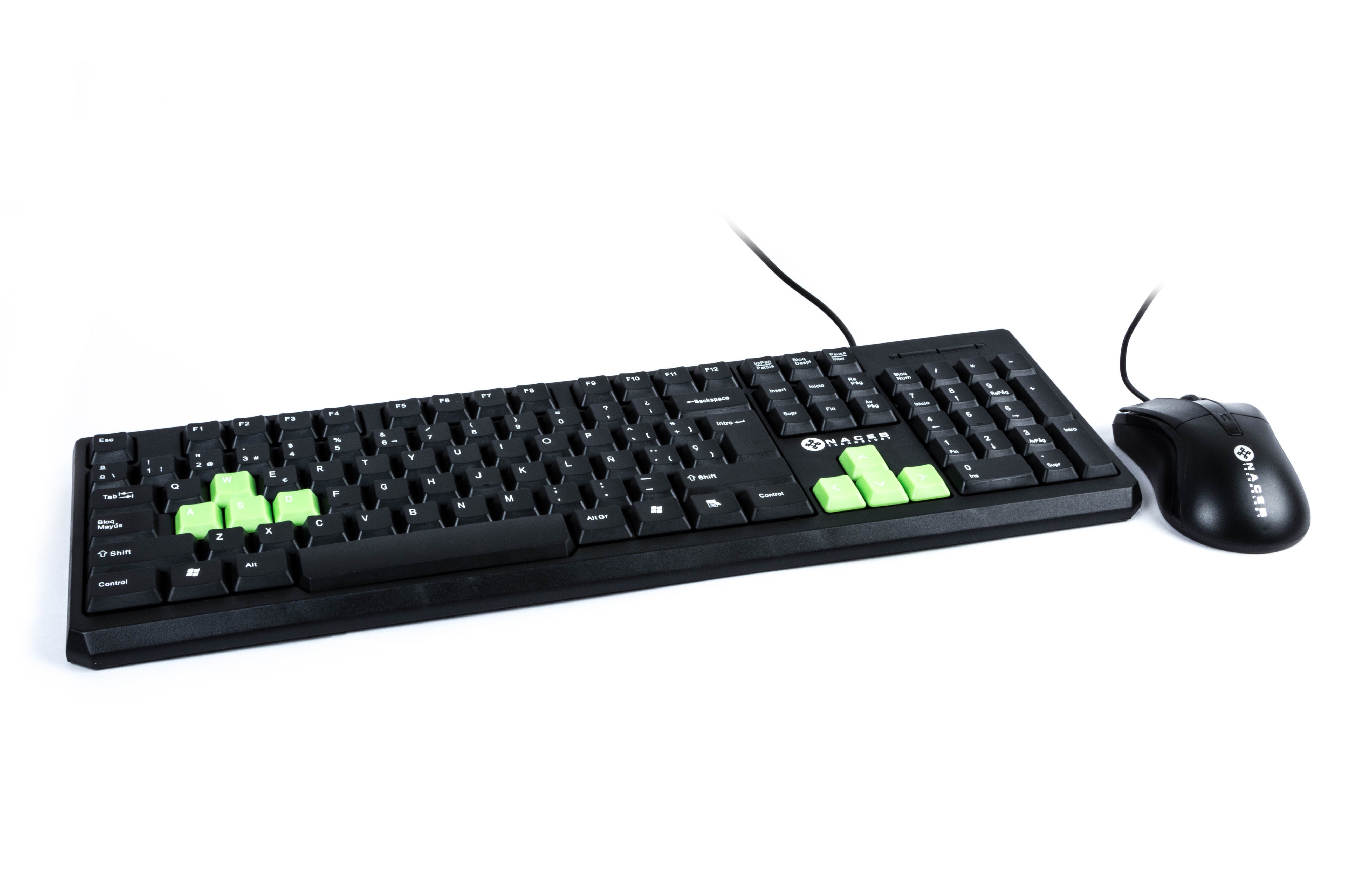 Kit de Teclado y Mouse Naceb Technology - Estándar, Negro Kit de Teclado y Mouse Naceb Technology - Estándar, Negro